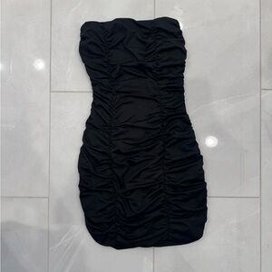 Mini Roosh Black Dress